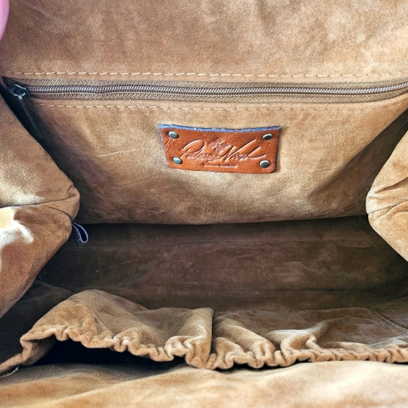 Patricia Nash Large Tooled Leather Satchel - Picture 7 of 8